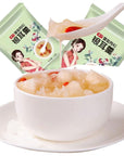 Snow pear medlar Snow fungus soup 529 oz150g 15g  10 bagsbag white fungus Starch Soup Powder Freeze dried Tremella soup instant breakfast Congee Chinese Dessert breakfast drink