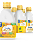 Similac NeoSure Premature Post-Discharge Infant Formula, Ready-to-Feed Baby Formula, 32-fl-oz Bottle, Pack of 6