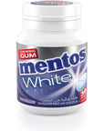 Mentos White Peppermint Chewing Gum Sugar Free - 38pcs