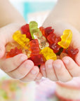 Haribo Gold Bears Gummi Candy - Haribo Gummy Bears Individually Wrapped for Holidays Stocking, Pineapple, Strawberry, Lemon, Orange, and Raspberry Flavors, 100 Mini Bags