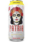 Patria Day of the Dead 16oz Sugar Free Energy Drink 200mg of Caffeine Natural Flavor Citrus Blast 12 pack