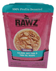 RAWZ Shredded Salmon Aku Tuna  Tuna Oil Recipe 8246 oz Pouches