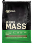 Optimum Nutrition Serious Mass Weight Gainer Protein Powder, Vitamin C, Zinc and Vitamin D for Immune Support, Chocolate, 12 Pound (Packaging May Vary)