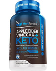 Herbtonics Apple Cider Vinegar Capsules Plus Keto BHB | Fat Burner & Weight Loss Supplement for Women & Men | Appetite Suppressant