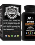 HFL Perfect Vitamin D&K™ by Dr. Sam Robbins | Vitamin D3 & K2 (MenaQ7® MK-7) | 3 Month Supply | 2X Absorbable | Vegan, Plant-Based, Micro-Encapsulated