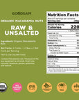 GoodSAM Organic Raw Macadamia Nuts 15lb Unsalted Gluten Free Non GMO Vegan Keto Regenerative Farming Direct Trade