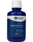 Trace Minerals | Liquid Vitamin D3 | 126mcg (5000 IU) D3 with a Full Spectrum of Ionic Trace Minerals | Fast Absorbing, High Potency | Natural Tropical Cherry Flavor | 32 Servings, 16 fl oz