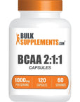 BULKSUPPLEMENTS.COM BCAA 2:1:1 Capsules - 120 Capsules