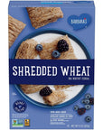 BARBARA'S Shredded Wheat Cereal, Heart Healthy, Non-GMO, 100% Whole Grain, 15 Oz Box (Pack of 12)