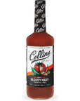 Collins Spicy Bloody Mary Mix Made With Tomato Garlic Worcestershire Horseradish Cayenne and Other Spices Brunch Cocktail Recipe Bartender Mixer Drinking Gifts Home Cocktail bar 32 fl oz