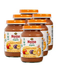 Holle Organic Baby Food Jars - Apple & Plum - (6 Jars) - for babies 6 months and up+