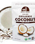 Mavuno Harvest Coconut Chips Dried Fruit Snack | Unsweetened Organic Dried Coconut Strips | Gluten Free Snack | Healthy Snacks for Kids & Adults | Vegan, Non GMO, Direct Trade | 1 Pound Resealable Bag