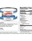 GEISHA Solid White Tuna In Water 12ozPack of 24 Canned Albacore Tuna  No Trans Fat  No Sugar Added  Kosher Certified  Gluten Free  Omega 3  Good Source of Protein