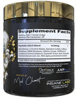 Insane Labz Psychotic Gold, High Stimulant Pre Workout Powder, Extreme Lasting Energy, Focus, Pumps and Endurance with Beta Alanine, DMAE Bitartrate, NO Booster