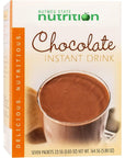 Nutmeg State Nutrition Healthywise  High Protein Instant Drink Mix 15g Protein Low Calorie Low Carb Low Fat Gluten Free Aspartame Free KETO Diet Friendly 7 Count Box Chocolate