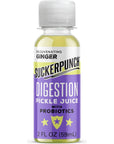 SUCKERPUNCH Hydration Digestion Support Pickle Juice Shot Gut Health Ginger Juice Gluten Free Immune Support Probiotic Low Calorie Keto Friendly Non GMO Shelf Stable Vegetarian 2OZ 12 CT