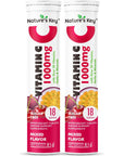 Nature's Key Vitamin C 1000mg with Over 20 Vitamins, Herbs & Minerals Immune Support Effervescent Tablets, Blast of Vitamin A, C, E, Zinc, Selenium, Echinacea & Ginger (Mixed Fruits 18 Count)