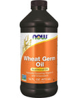 NOW Supplements, Wheat Germ Oil with Essential Fatty Acids (EFAs), Nutritional Oil, 16-Ounce