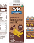 Mooala  Organic Chocolate Bananamilk 338 fl oz Pack of 6  ShelfStable NonDairy NutFree GlutenFree PlantBased Beverage