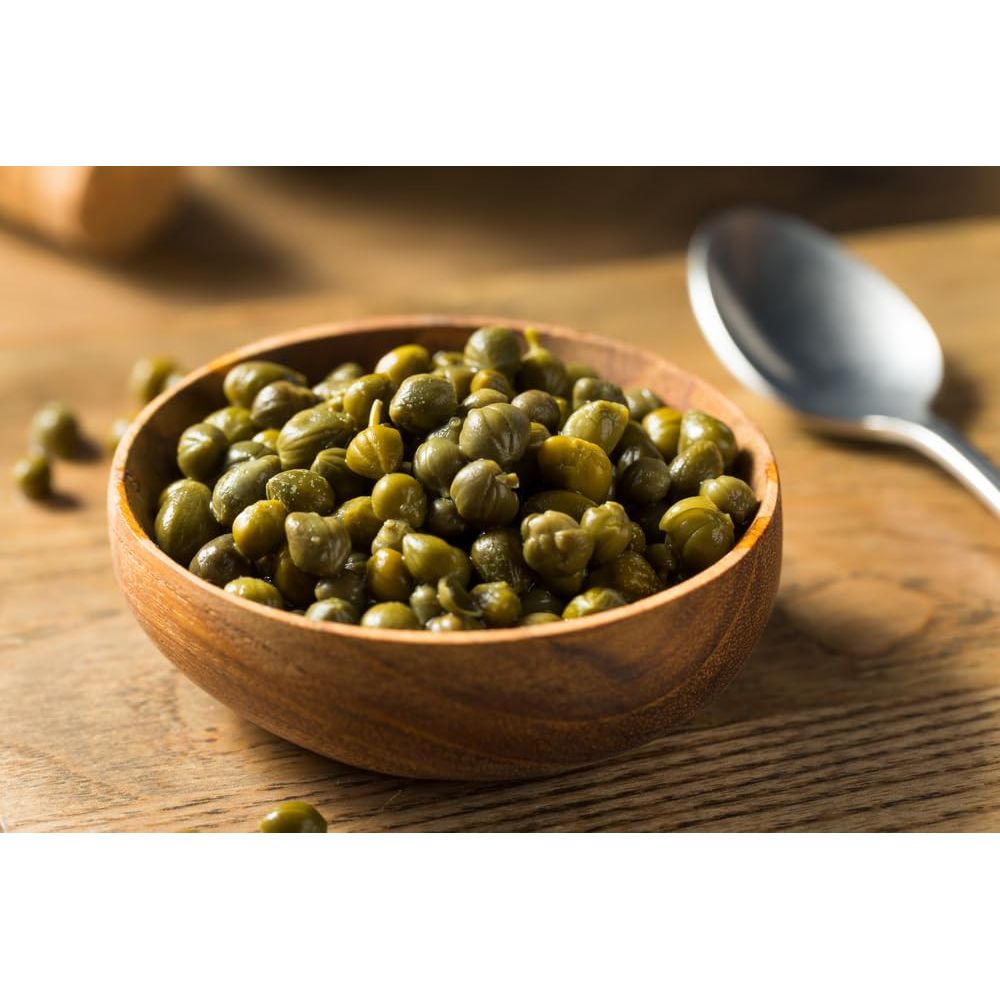 Sanniti Spanish Non Pareil Capers in Vinegar and Salt Brine  335 oz 2 Pack