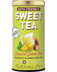 The Republic of Tea  KetoFriendly Sweet Iced Tropical Green Tea 8 Large QuartSized Iced Tea Pouches Naturally Caffeinated