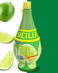 Sicilia Lemon  Lime Juice Bundle 100 Natural 1 Bottle of Each Flavor 70 oz Each