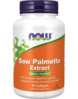 NOW Supplements, Saw Palmetto Extract with Pumpkin Seed Oil and Zinc, Men's Health*, 90 Softgels