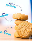 Smart Keto Cookies - Healthy Low Carb Snacks w/ Key Brain Boosting Nutrients for Kids & Adults - High Protein Gluten Free Snack Food -Paleo & Diabetic Friendly Sweets -No Added Sugar Complete Dessert