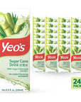 Yeos Sugar Cane Drink with No Added Flavoring Pack of 24 85 Fl Oz Cartons  Natural Energy Drink Full of Antioxidants and Minerals  Premium Raw Sugarcane Juice Drink with Caramel