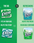 EXTRA Spearmint  Polar Ice Sugar Free Chewing Gum Bulk Assortment 15 Sticks  40 Pieces 2 Bottle Packs  12 Single Packs