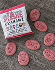 Zee Zees Variety Pack Grahamz Birthday Cake Strawberry Original 1 oz 24 pack Nut Free Whole Grain Vegan Safe for School OnTheGo Kosher Allergy Friendly