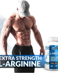 fitcode Pure Extra Strength L-Arginine HCl 1500mg, Nitric Oxide Supplement for Vascularity, Pumps, Endurance, Performance, Muscle Growth, Energy, Powerful N.O. Muscle Pump Capsules (50 Servings)