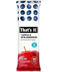 That's it. Fruit Bars Variety Pack (Strawberry + Blueberry) 100% Natural Real Fruit Bar, Best High Fiber Vegan, Gluten Free Healthy Snack, Paleo for Children & Adults, Non GMO No Sugar Added, No Preservatives Energy Food (12 count)