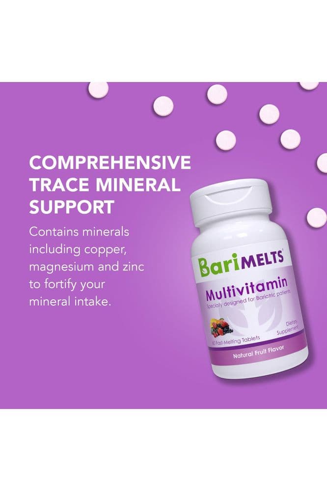 BariMelts Bariatric Multivitamin - 1 Month Supply (60 Fast-Dissolving Tablets) - Post-Op Bariatric Vitamins