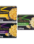 Macaroni and Cheese by Cracker Barrel in 3 Variety Packs  Sharp Cheddar Cheddar Havarti and Sharp White Cheddar Flavor An Instant Mac and Cheese Dinner Meal for the Whole Family Pantry Staples in 14 Oz Box Each