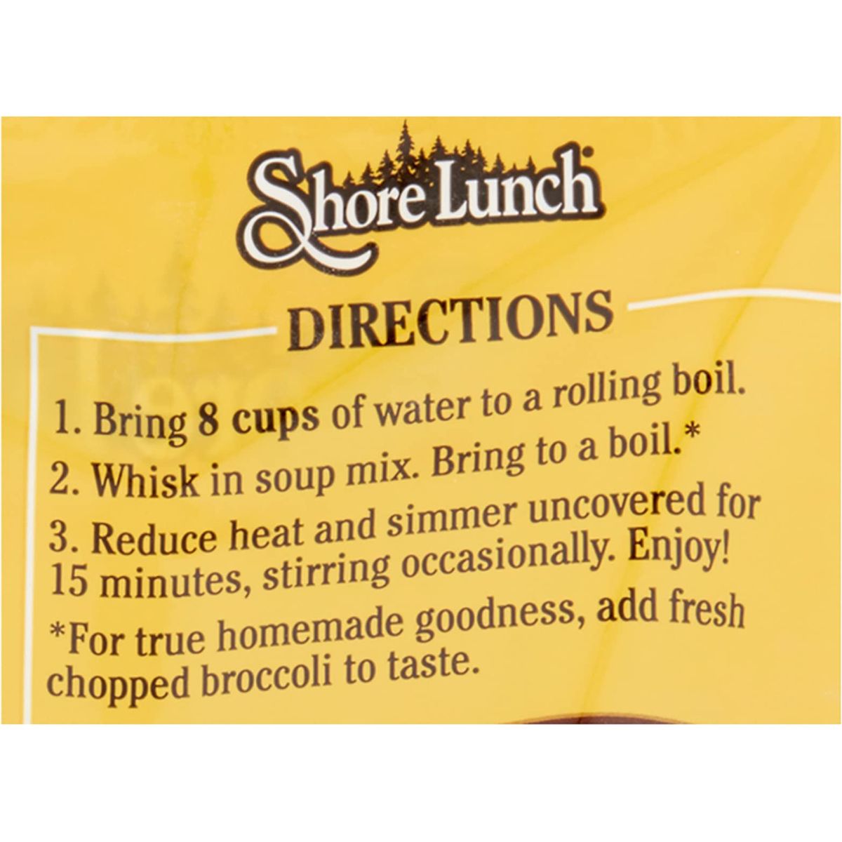 Shore Lunch Cheddar Broccoli Soup Mix 11Ounce Pack of 3