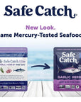 Safe Catch Elite Lowest Mercury WildCaught Tuna Fish Pouch Garlic Herb Flavor GlutenFree Paleo NonGMO High Protein Keto Food 26oz Pack of 12