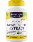 Healthy Origins MegaNatural BP-Grape Seed Extract, 300 mg - Blood Flow Support - Premium Grapeseed Extract Capsules - Non-GMO & Gluten-Free Supplement - 60 Veggie Capsules