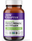 New Chapter Advanced Perfect Prenatal Vitamins, 192ct, Made with Organic, Non-GMO Ingredients for Healthy Baby & Mom - Folate (Methylfolate), Whole-Food Fermented Iron, Vitamin D3 + Ginger