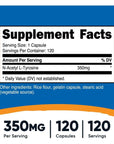 Nutricost N-Acetyl L-Tyrosine (NALT) 350mg, 120 Capsules - Gluten Free, Non-GMO