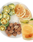 Dried Green Kumquat Plum Lemon Tea 705 Oz Qingju Huamei Lemon Tea Green Orange Fruit Tea Bag Cold Brewing Tea Hot Drinks Fruit Tea RTÝ&à¬6 200g