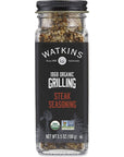 Watkins 1868 Organic Grilling Steak Seasoning, 3.5oz (Pack of 1)