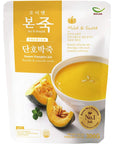 BONJUK Sweet Pumpkin Juk Rice Porridge  Ready to eat meal 300g Easy to prepare porridge pouch