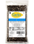 GERBS Jumbo Raw Whole Sunflower Seeds 2 LBS Resealable Bag  Top 14 Allergy Free  Superfood Snack  Crack shell eat Kernel  Grown in United States