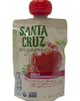 Santa Cruz Organic Apple Sauce Pouch Snacks 3 Flavor Variety  1 Each Apple Strawberry Apple Apple Cinnamon 4 Count Boxes Plus Recipe Booklet Bundle