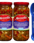 Pack of 2 Mezzetta Chicago Style Mild Giardiniera Italian Sandwich Mix 16 oz Miras 2in1 Measuring Spoon Included