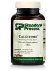 Standard Process Calcifood - Supports Calcium Absorption - Build Bone Strength with Calcium, Phosphorus, Defatted Wheat Germ, Organic Carrot, Date Fruit, Honey, and More - 100 Wafers