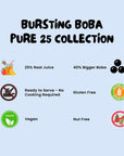 Bossen Bursting Boba Pure25 Blueberry 704 Pound Pack of 1