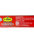 Flower Brand Morocco Spiced Sardines Olive Oil and Tomato Sauce Wild Sardines Canned 438 ozPack of 10