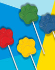 Paw Print Lollipops Individually Wrapped Candy Suckers  Birthday Party Favors for Kids Dog Patrol Goodie Bags and Candy Buffet 12Pieces